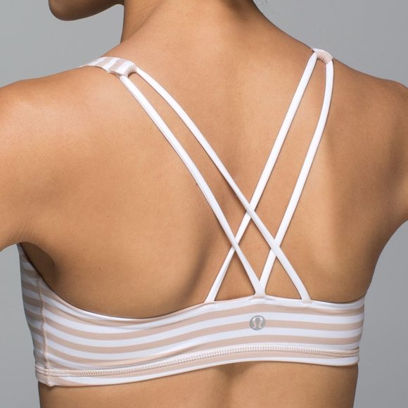 lululemon athletica Other - Lululemon Free To Be Bra Narrow Bold Stripe White Naked / White SIZE 6
